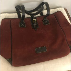 Authentic Dooney & Bourke Suede Tote